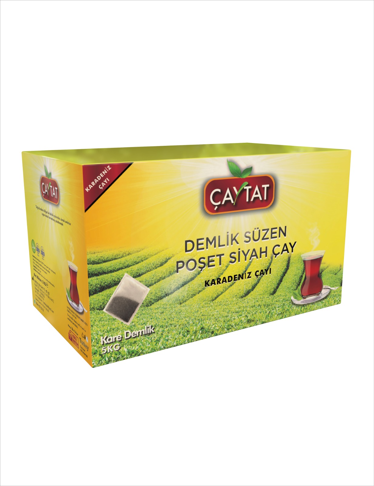 Çaytat Karadeniz 5 Kg Bergamot Aromalı Demlik Süzen Poşet Çay İşyerine Uygun